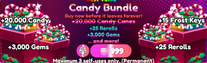 Anime Reborn Items Candy Bundle