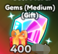 Anime Adventures Items Gems (Medium) (Gift)