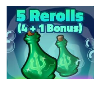 SpongeBob Tower Defense Shop 5 Rerolls